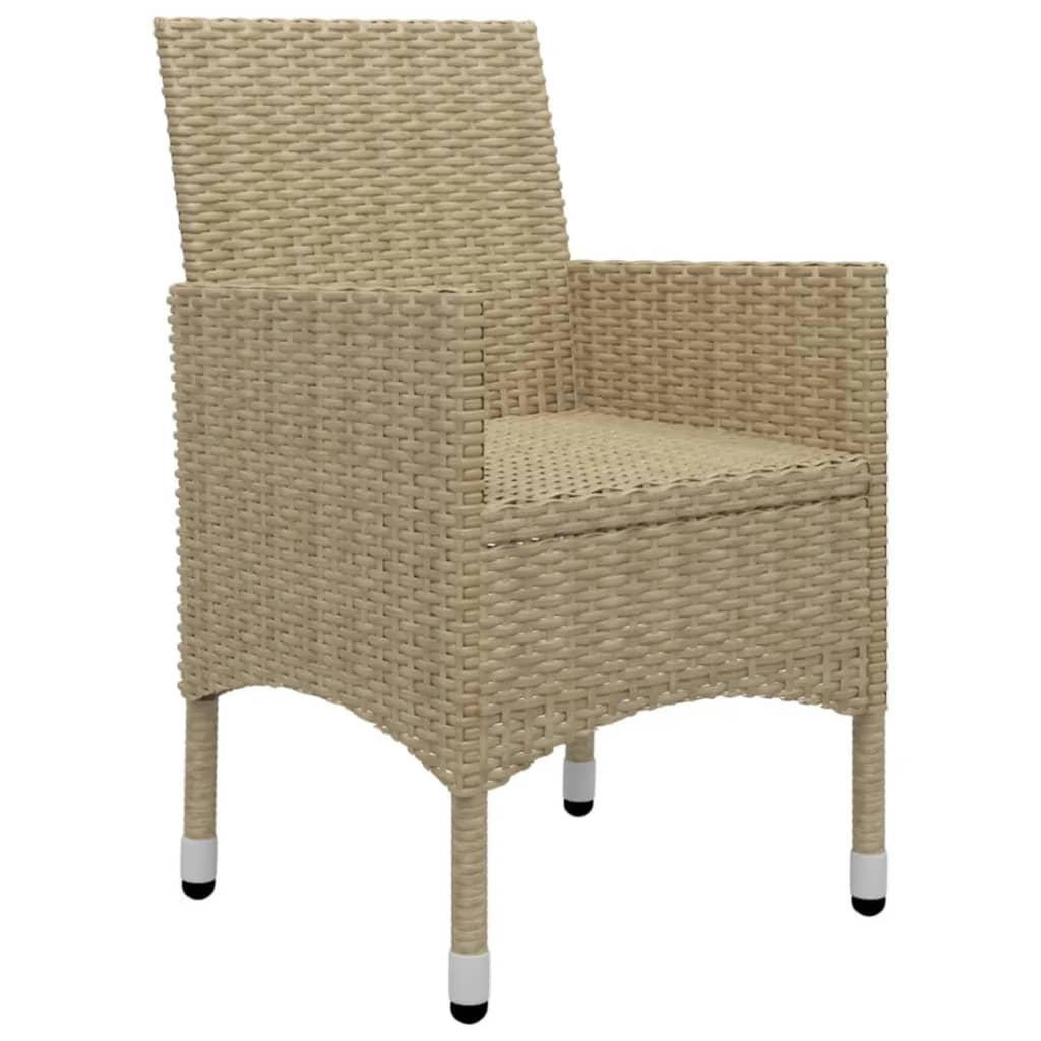 Voir la diapositive 5 : VIDAXL Ensemble a manger de jardin 5 pcs Beige