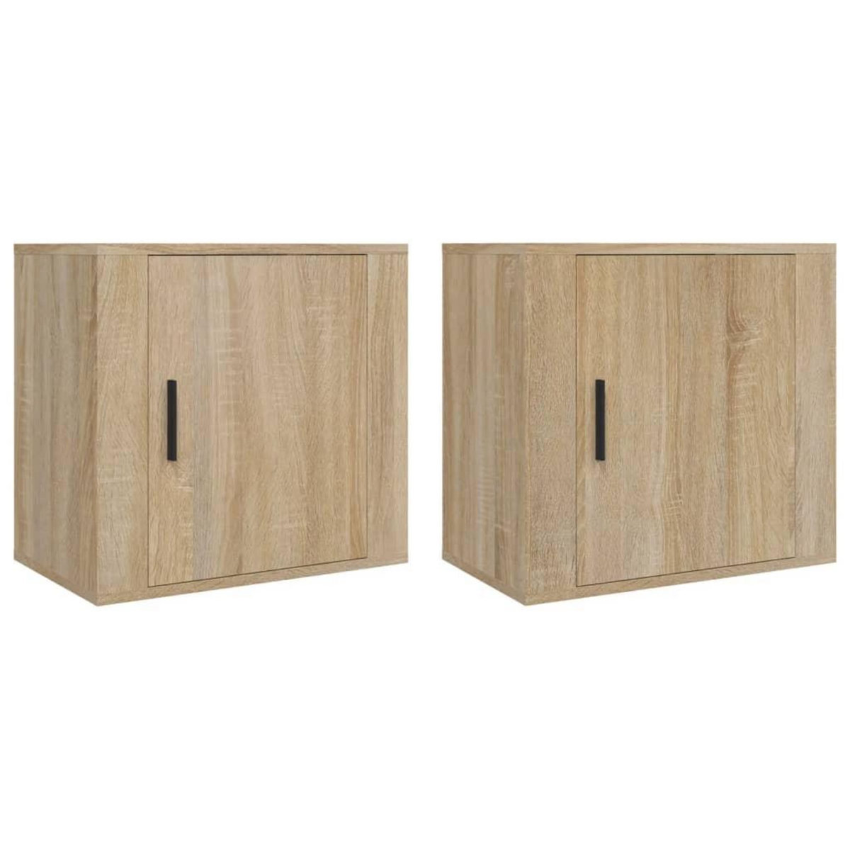 VIDAXL Tables de chevet murales 2 pcs Chene sonoma 50x30x47 cm