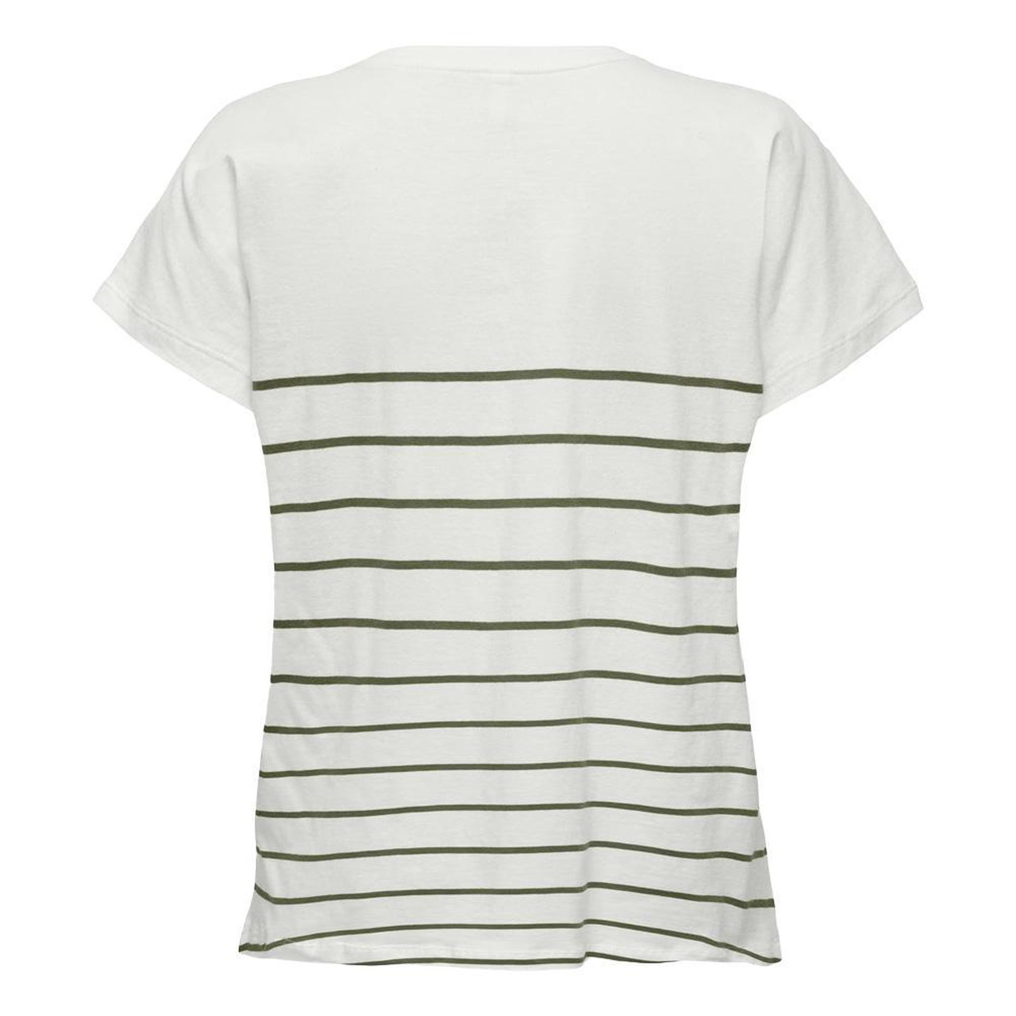 Voir la diapositive 2 : Only T-Shirt Blanc/Vert Femme Only Emily