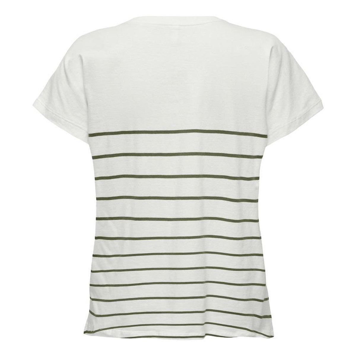 Only T Shirt Blanc/Vert Femme Only Emily