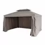 SWEEEK Tente de jardin, pergola aluminium 3x4m Divodorum , avec rideaux coulissant, tonnelle abri de terrasse