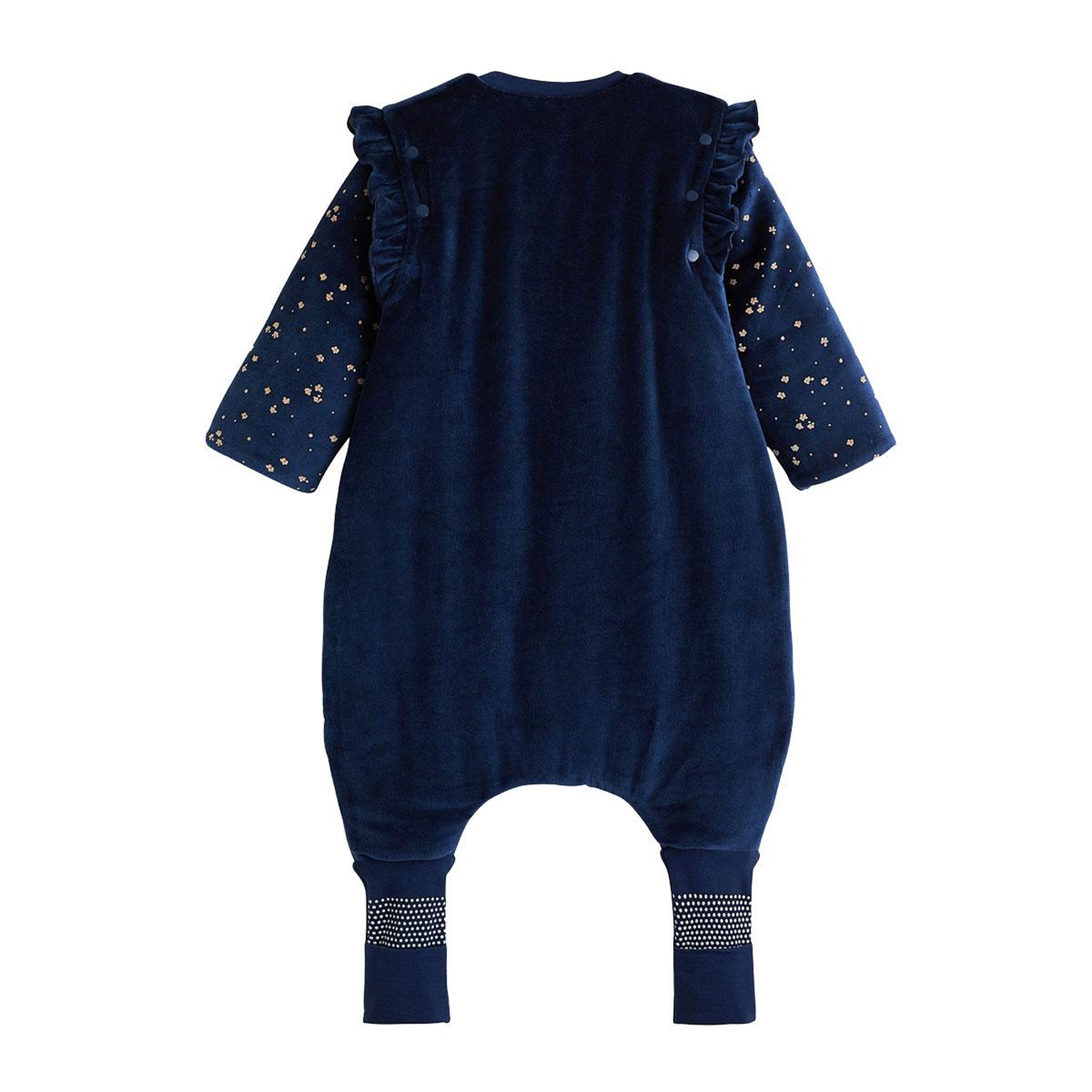 Voir la diapositive 2 : PETIT BEGUIN Turbulette d'hiver en velours avec pieds retroussables et manches amovibles ollie