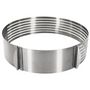 Voir la diapositive 2 : Paris Prix Cercle à Trancher Réglable  Génoise  24-30cm Argent