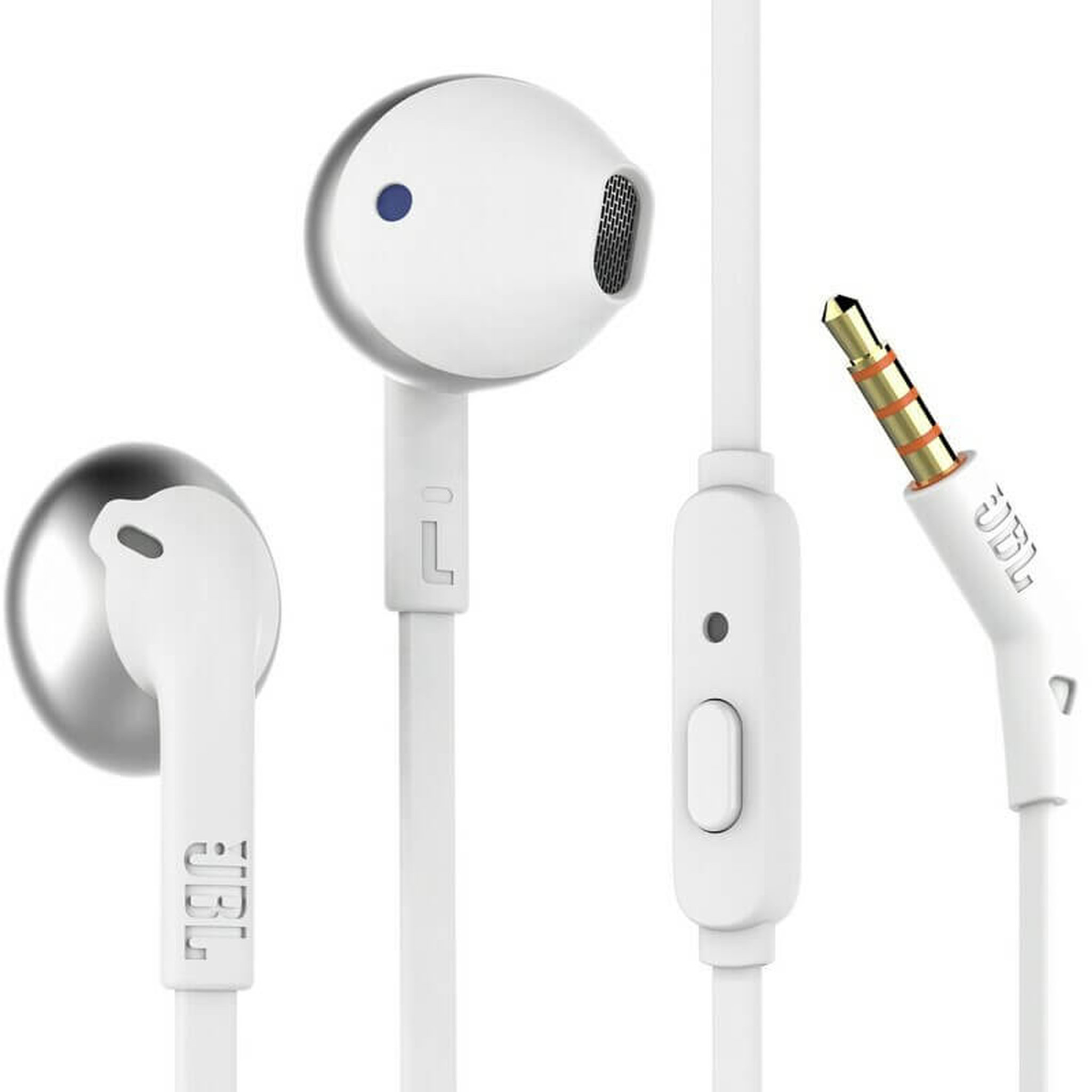 Voir la diapositive 1 : JBL Écouteurs boutons JBL T205 - Silver