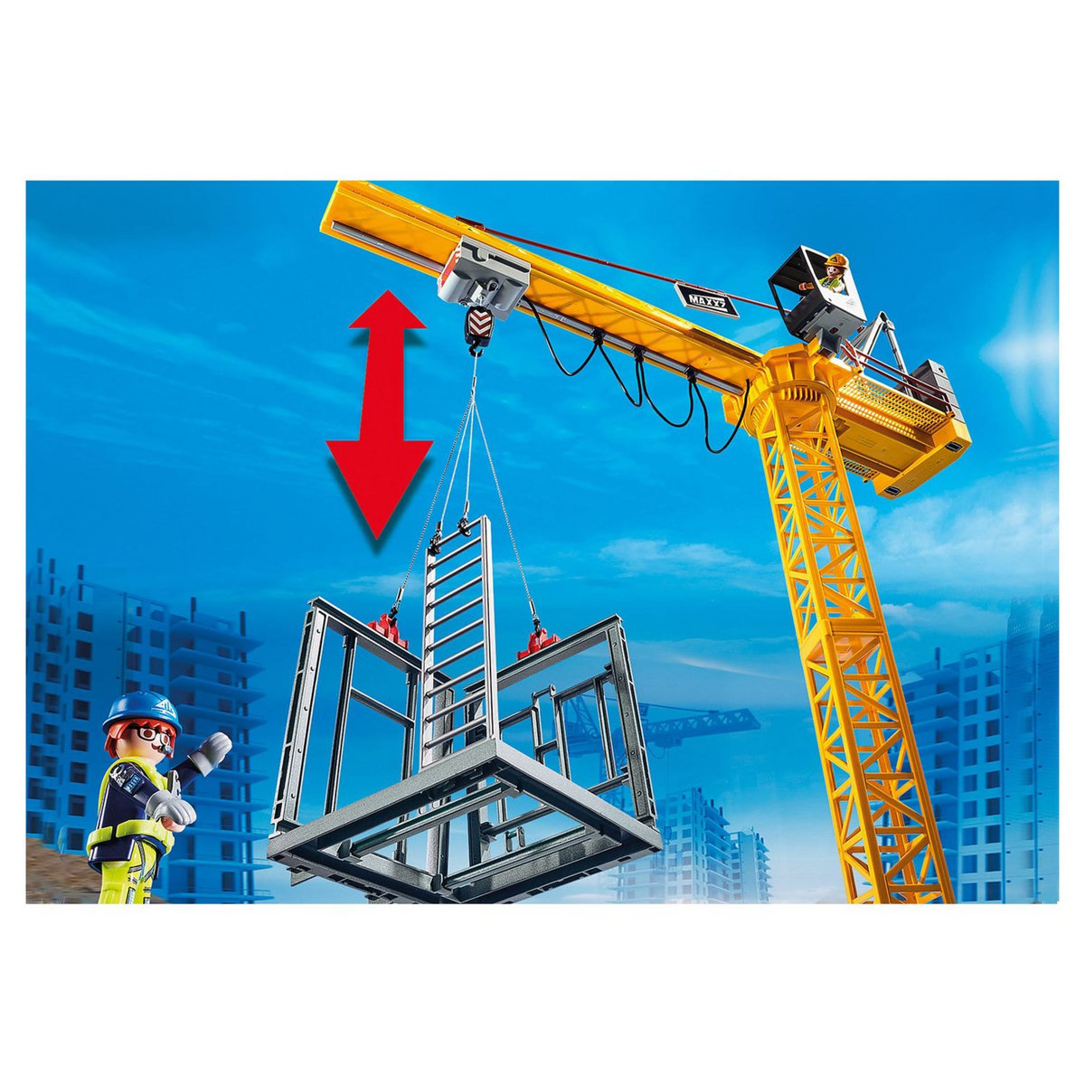 PLAYMOBIL 70441 - City Action - Grue radio-commandée 