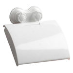 Paris Prix Dérouleur Papier WC  Ventouse  15cm Blanc