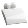 Voir la diapositive 1 : Paris Prix Dérouleur Papier WC  Ventouse  15cm Blanc