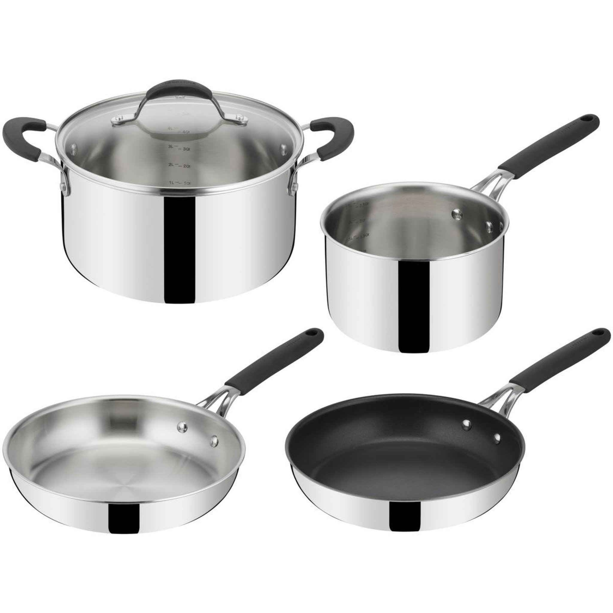 Voir la diapositive 1 : Lagostina Batterie de cuisine esperta triply 5 pcs