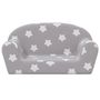 Voir la diapositive 3 : VIDAXL Canape enfants 2 places gris clair avec etoiles peluche douce