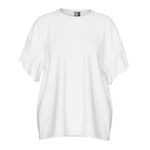 Pieces T shirt  Femme Pieces Skylar. Coloris disponibles : Blanc