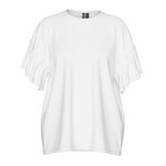 Pieces T shirt  Femme Pieces Skylar. Coloris disponibles : Blanc