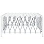 Voir la diapositive 4 : VIDAXL Table de jardin blanc 70x70x34 cm tissu tisse