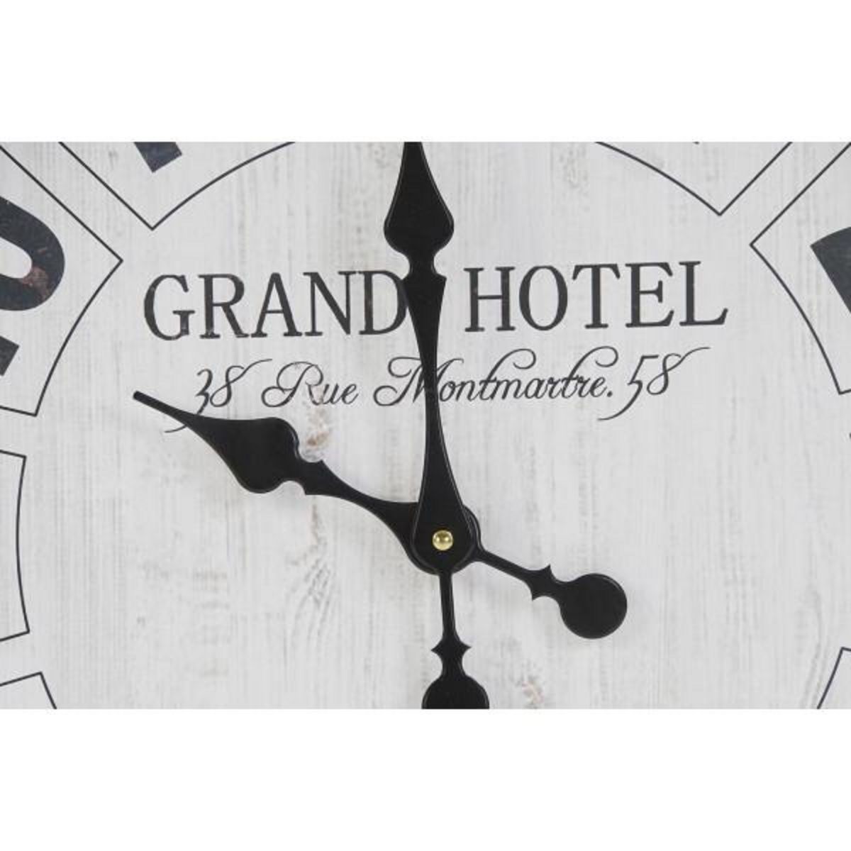AAAAA Horloge Murale DKD Home Decor Blanc Noir Verre Fer 61 x 6 x 89 cm (2 Unités)