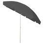 Voir la diapositive 3 : VIDAXL Parasol de plage anthracite 300 cm