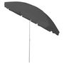 Voir la diapositive 3 : VIDAXL Parasol de plage anthracite 300 cm