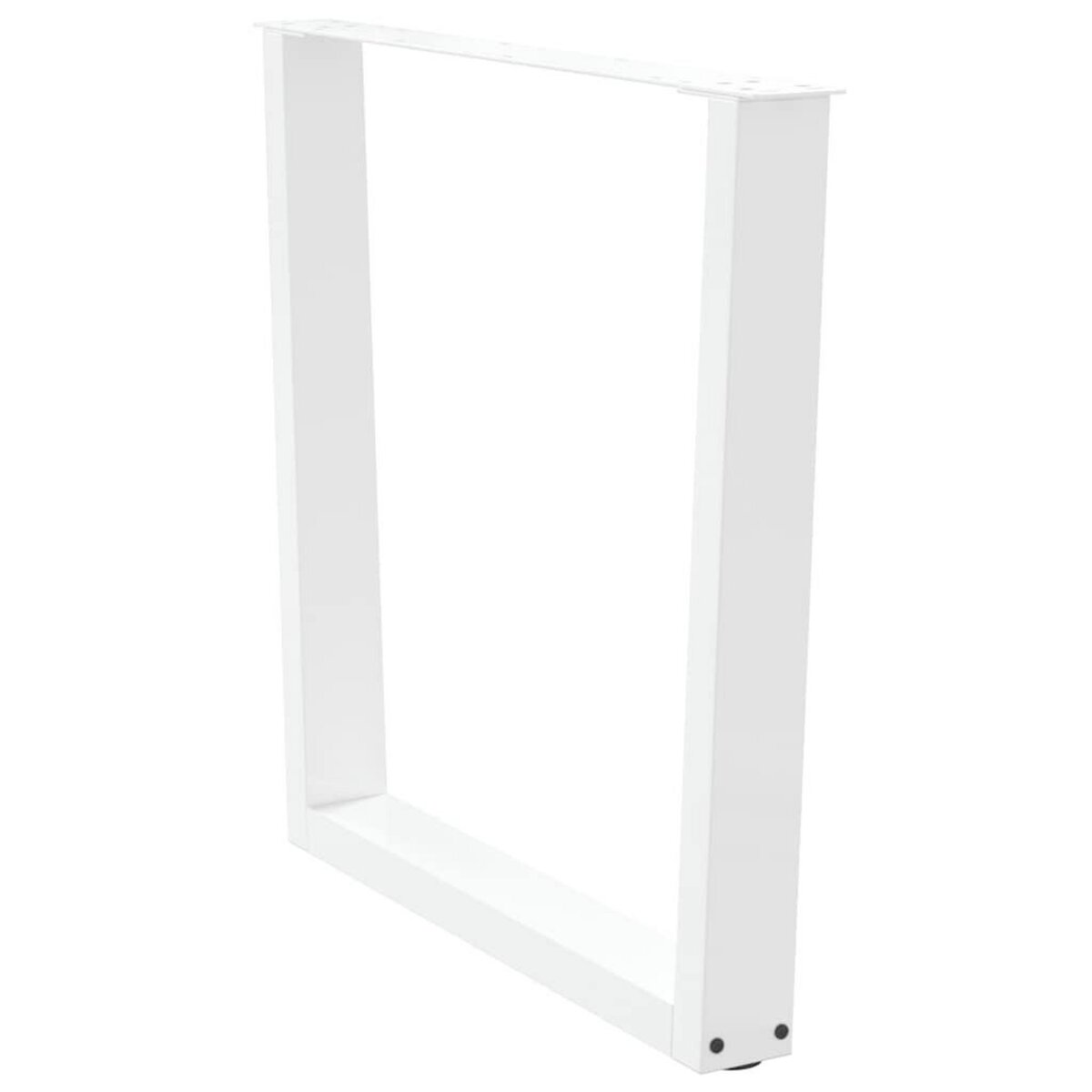 VIDAXL Pieds de table a manger forme de V 2 pcs blanc 80x(72-73,3) cm