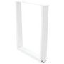 Voir la diapositive 4 : VIDAXL Pieds de table a manger forme de V 2 pcs blanc 80x(72-73,3) cm