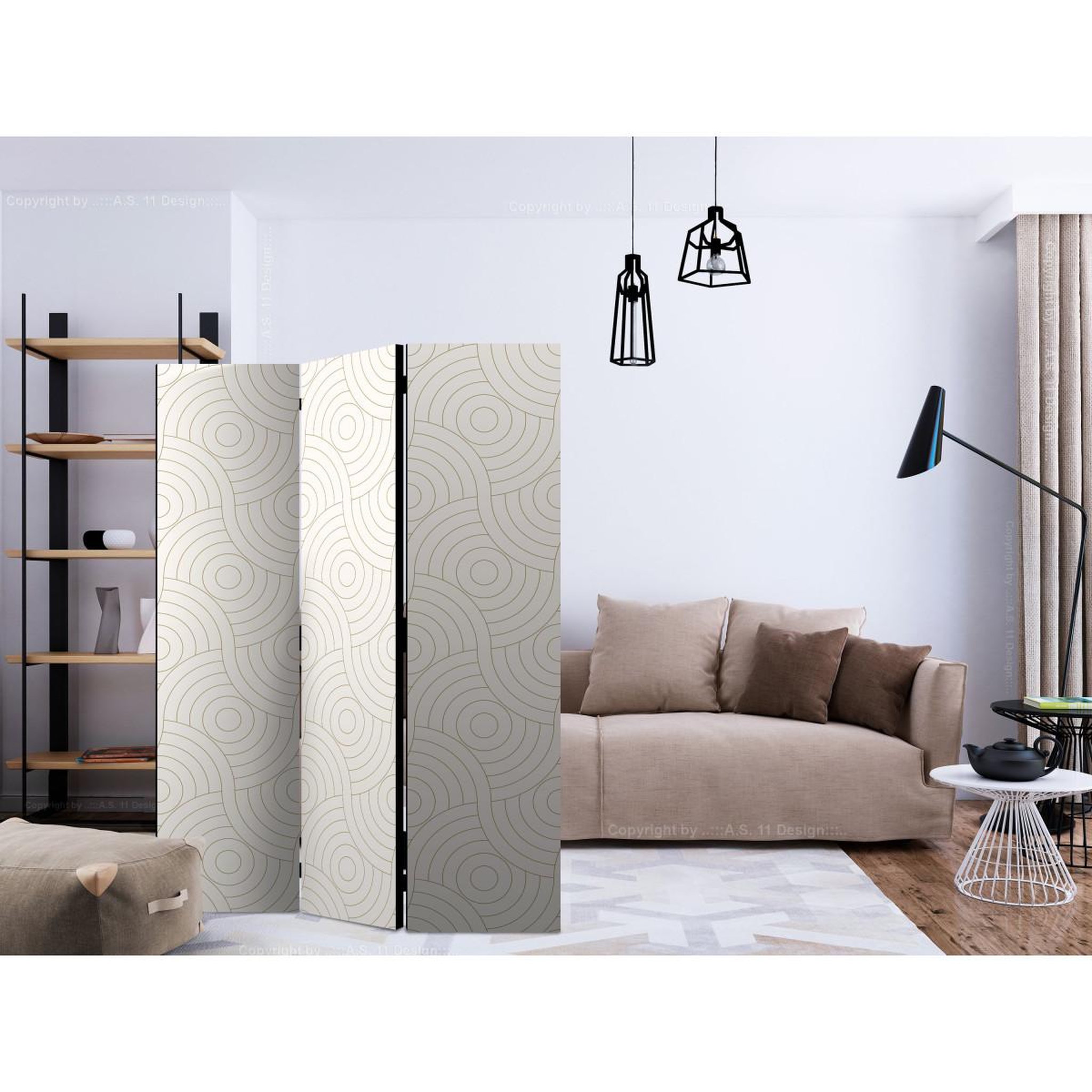 Voir la diapositive 2 : Paris Prix Paravent 3 volets  rollers  135x172cm