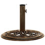 Voir la diapositive 1 : VIDAXL Socle de parasol Bronze 44x44x31 cm Fonte