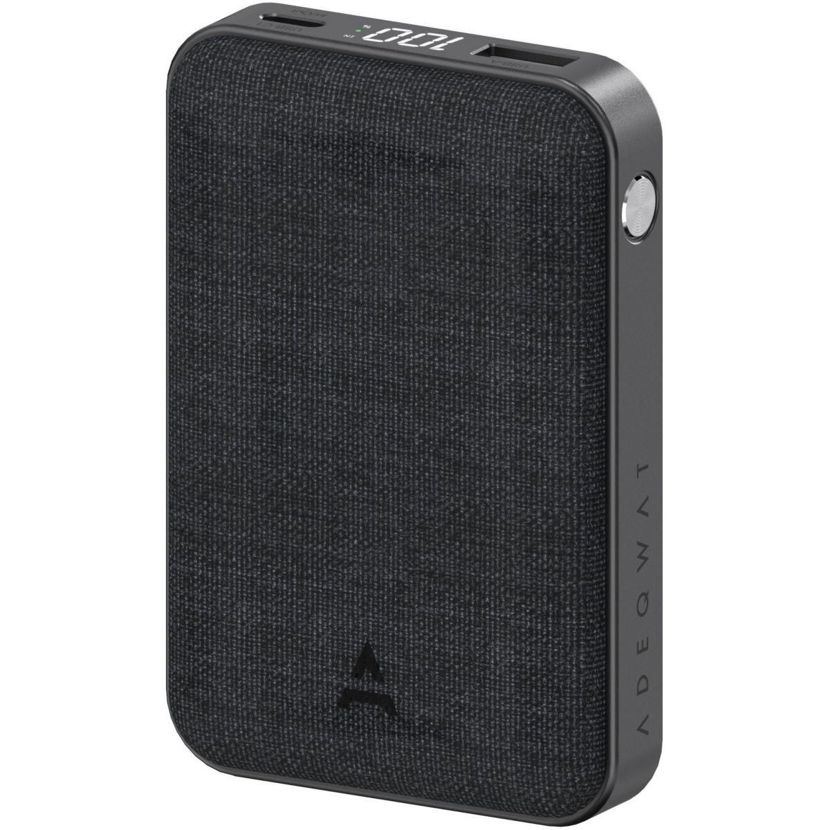 ADEQWAT Pack PowerBank+Chargeur 30W+Cable USB-C-USB-C