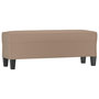 Voir la diapositive 2 : VIDAXL Banc Cappuccino 100x35x41 cm Similicuir