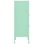 Voir la diapositive 4 : VIDAXL Armoire de rangement Vert menthe 42,5x35x101,5 cm Acier
