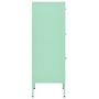 Voir la diapositive 4 : VIDAXL Armoire de rangement Vert menthe 42,5x35x101,5 cm Acier