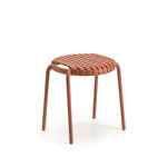 Jardiline Table basse de jardin ronde en résine PP 50 % recyclé Joysxee- Ø50 cm - Terracotta - Jardiline