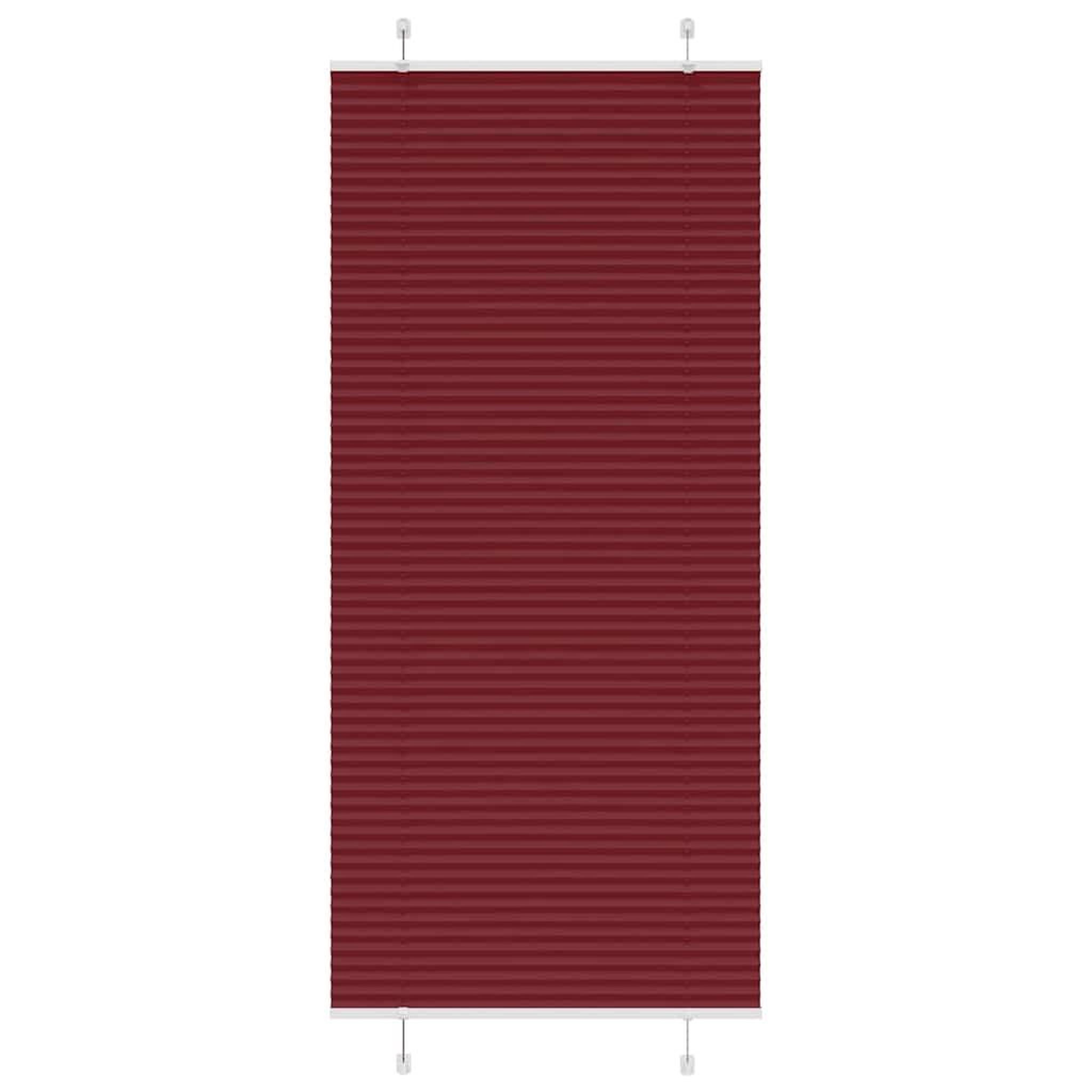 VIDAXL Store plisse rouge bordeaux 100x200 cm largeur du tissu 99,4 cm