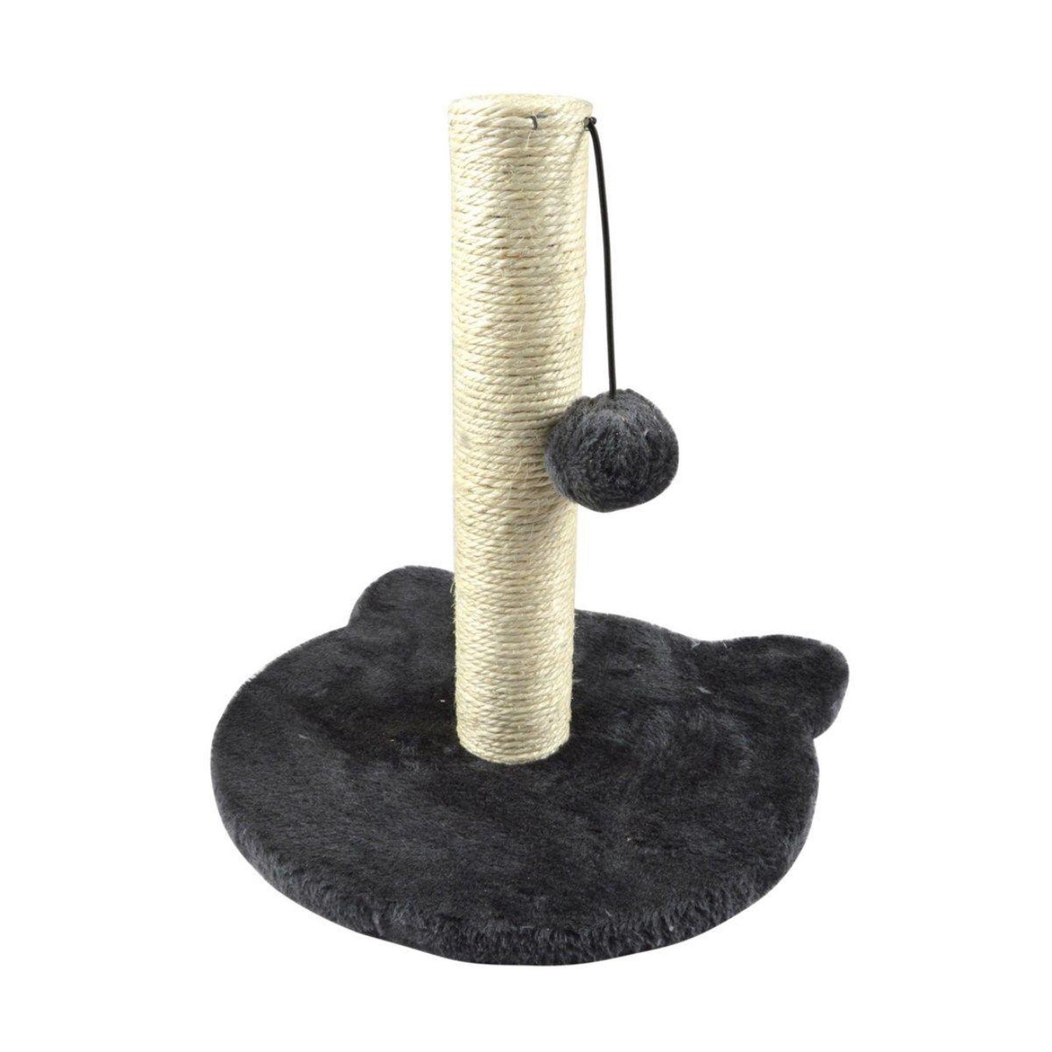 LOVE STORY Arbre à chat avec socle  tête  33cm anthracite