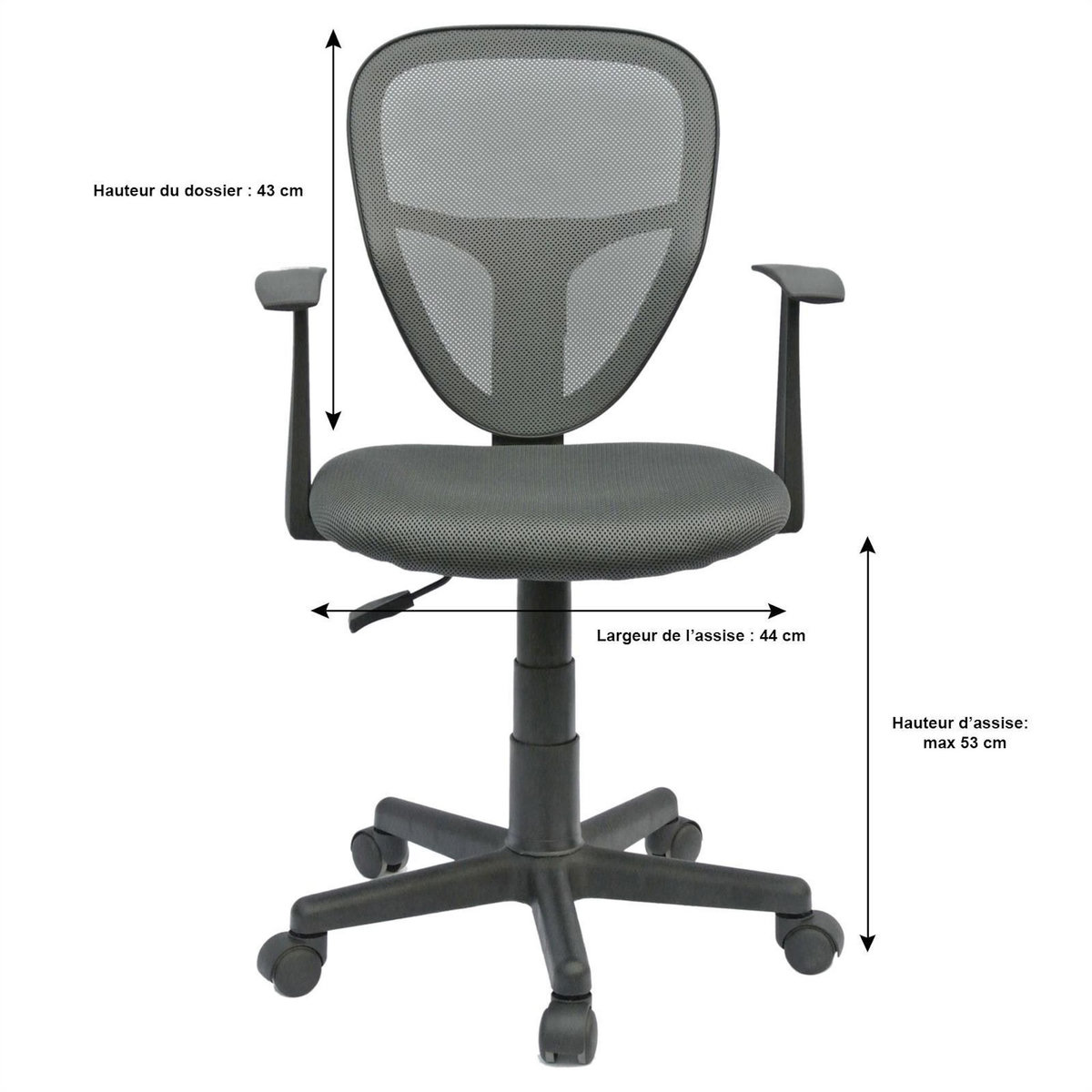 IDIMEX Chaise de bureau pour enfant STUDIO