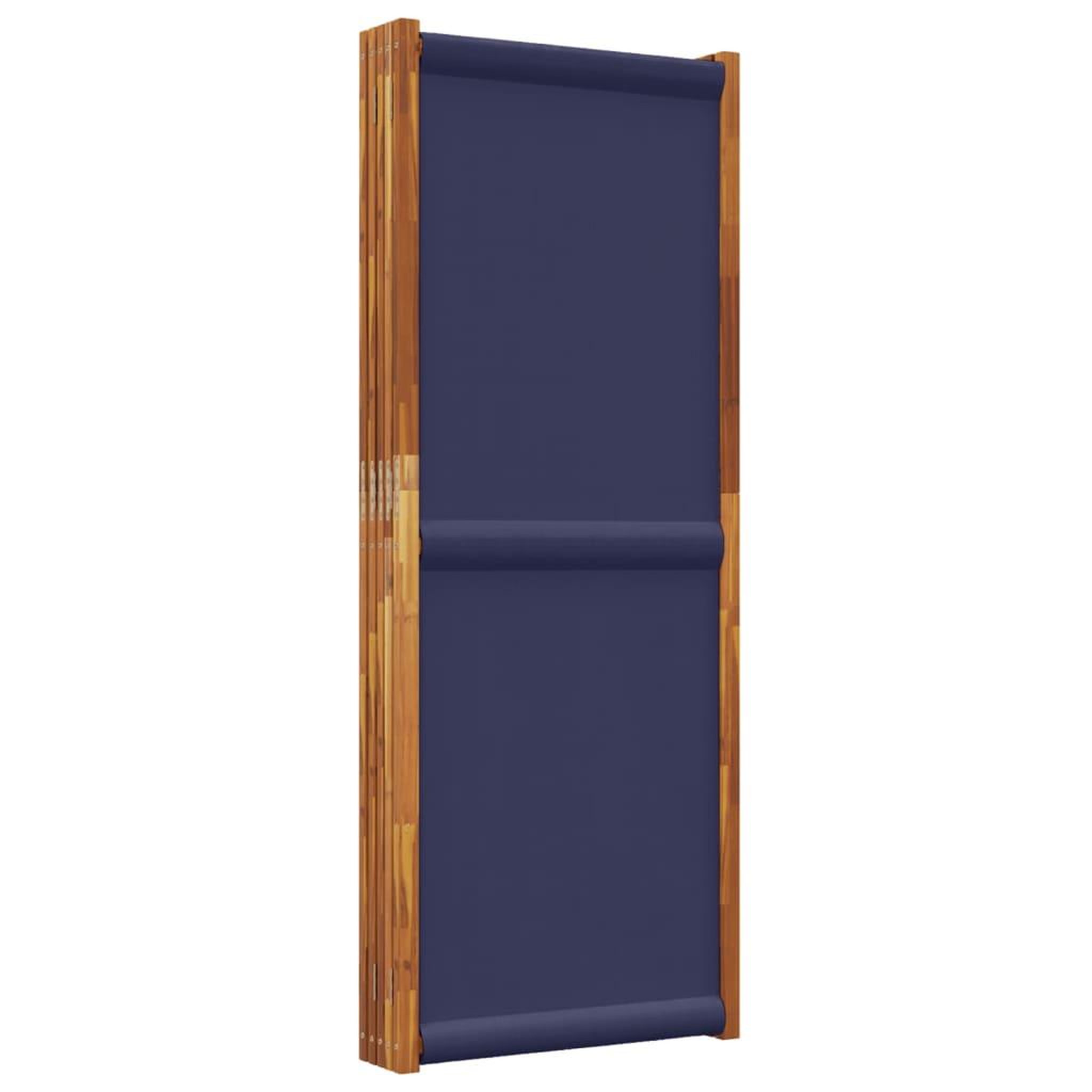 Voir la diapositive 5 : VIDAXL Cloison de separation 5 panneaux bleu fonce 350x180 cm