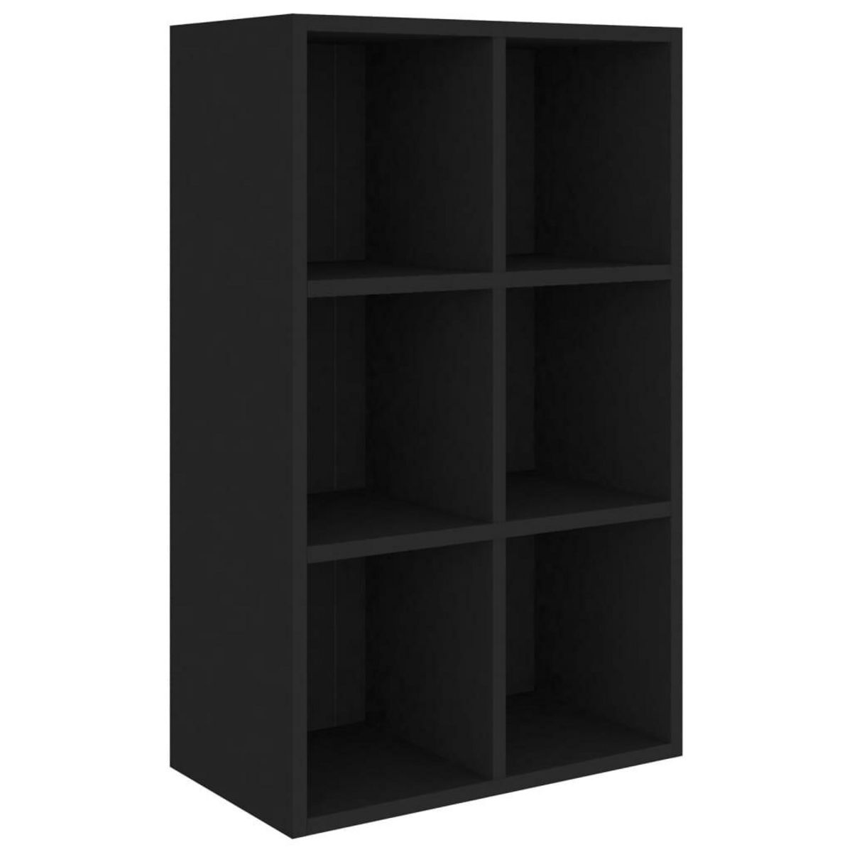 VIDAXL Bibliotheque/Buffet noir 66x30x98 cm bois d'ingenierie