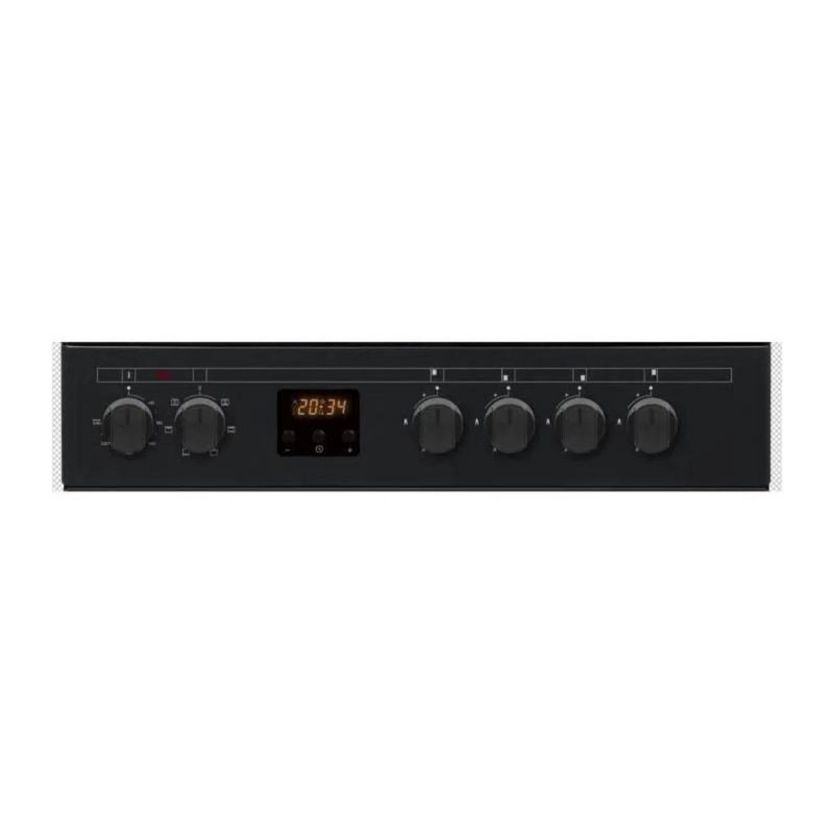 CONTINENTAL EDISON Cuisiniere gaz CONTINENTAL EDISON CECG60FCB1 - 4 feux - L59,8 x P61 xH83cm- Noir