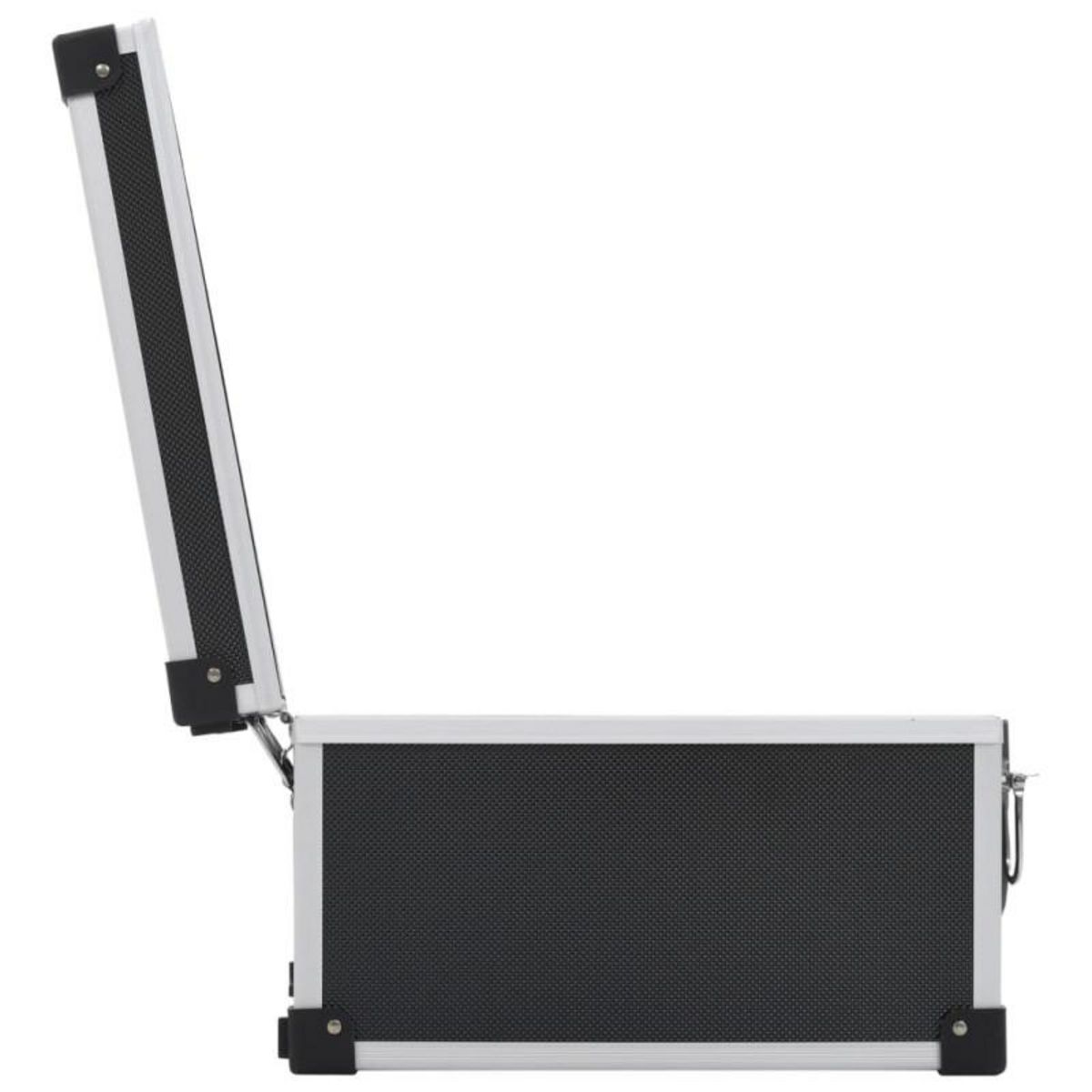 VIDAXL Étui de CD pour 40 CD Aluminium ABS Noir