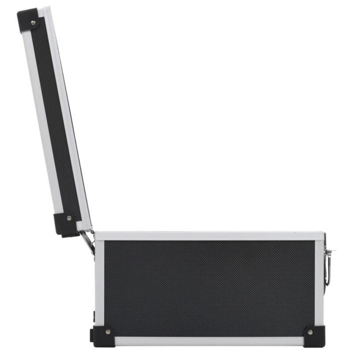 VIDAXL Étui de CD pour 40 CD Aluminium ABS Noir