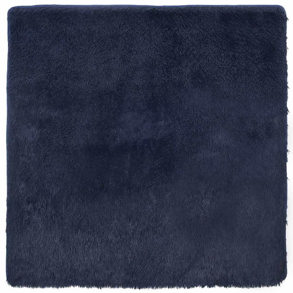 VIDAXL Tapis shaggy a poils longs NAVARRA bleu marine 200x200 cm