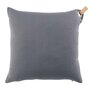 Voir la diapositive 1 : Paris Prix Coussin Effet Lin  Pearl  40x40cm Anthracite