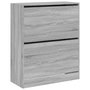 Voir la diapositive 4 : VIDAXL Armoire a chaussures sonoma gris 80x34x96,5cm bois d'ingenierie
