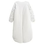 Petit Béguin Turbulette d'hiver en velours avec manches amovibles et jambes séparables Rêverie. Coloris disponibles : Beige