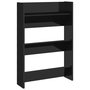 Voir la diapositive 2 : VIDAXL Armoire a chaussures murale noir brillant bois d'ingenierie