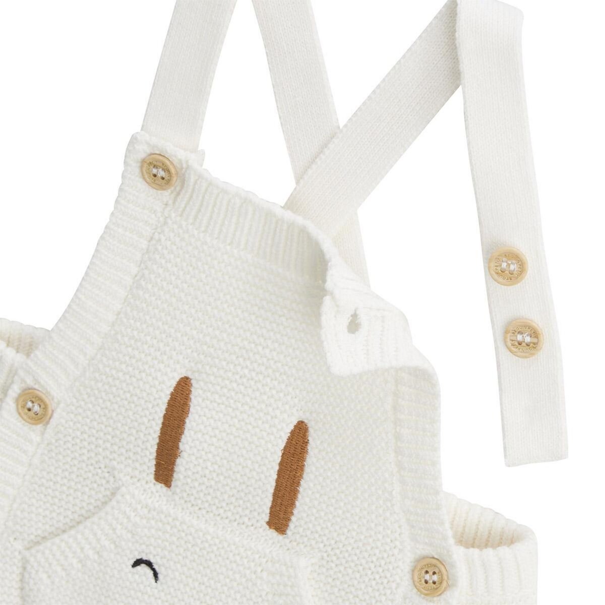 Petit Béguin Salopette bébé en tricot Hello Baby