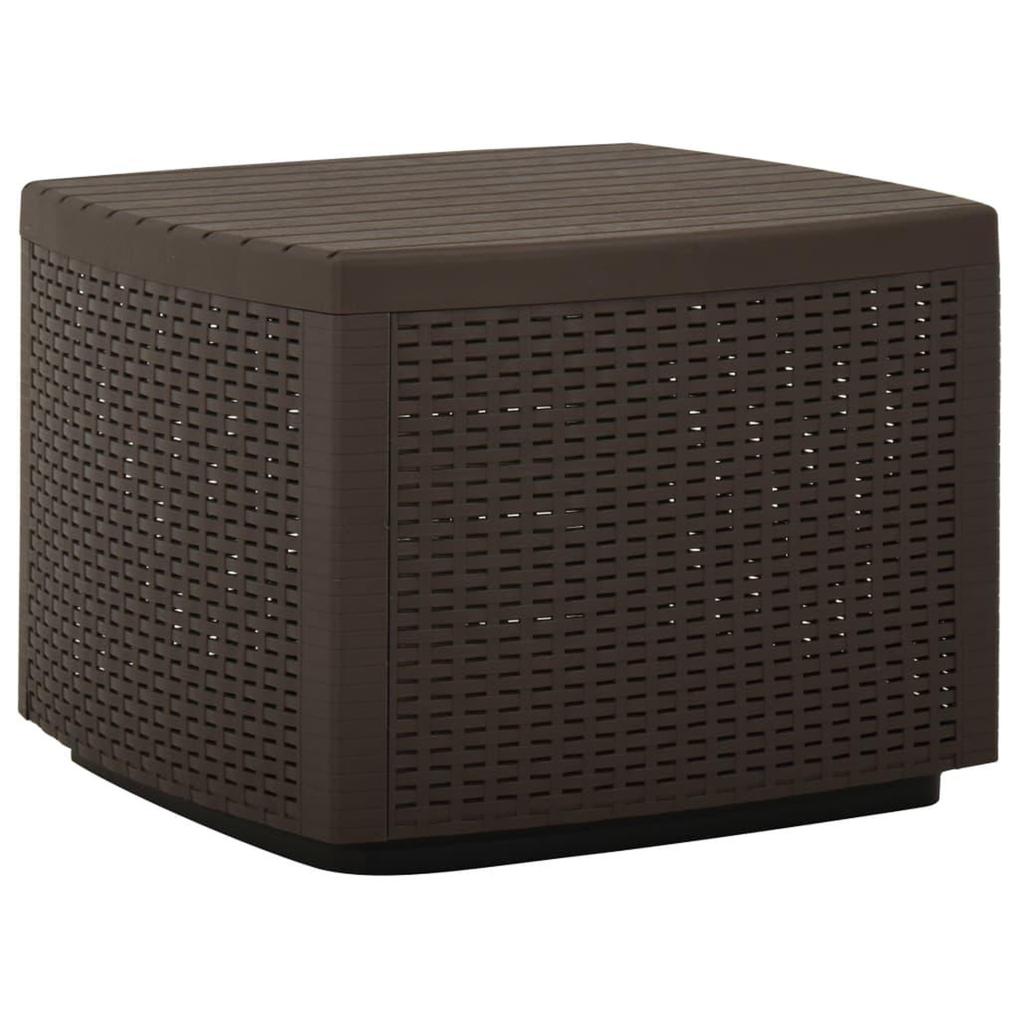 Voir la diapositive 1 : VIDAXL Table de jardin Moka 53x53x40 cm Plastique