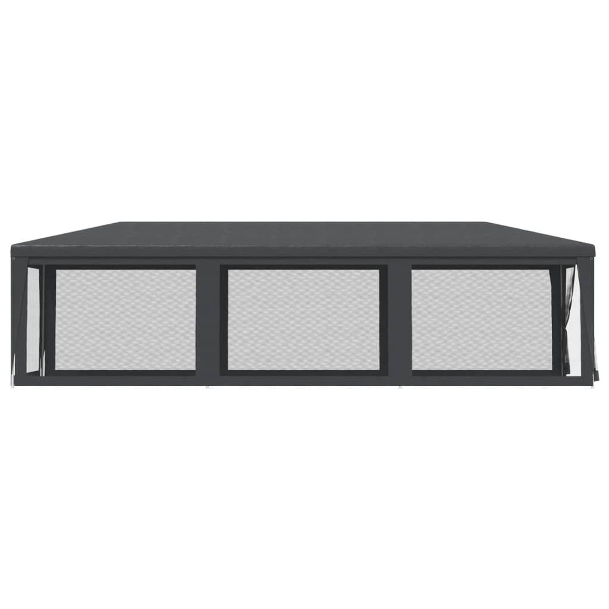 Voir la diapositive 4 : VIDAXL Tente de fete avec 8 parois laterales en maille Anthracite 3x9m