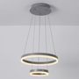 Voir la diapositive 3 : Paris Prix Suspension en Métal Led  Plaox  120cm Gris