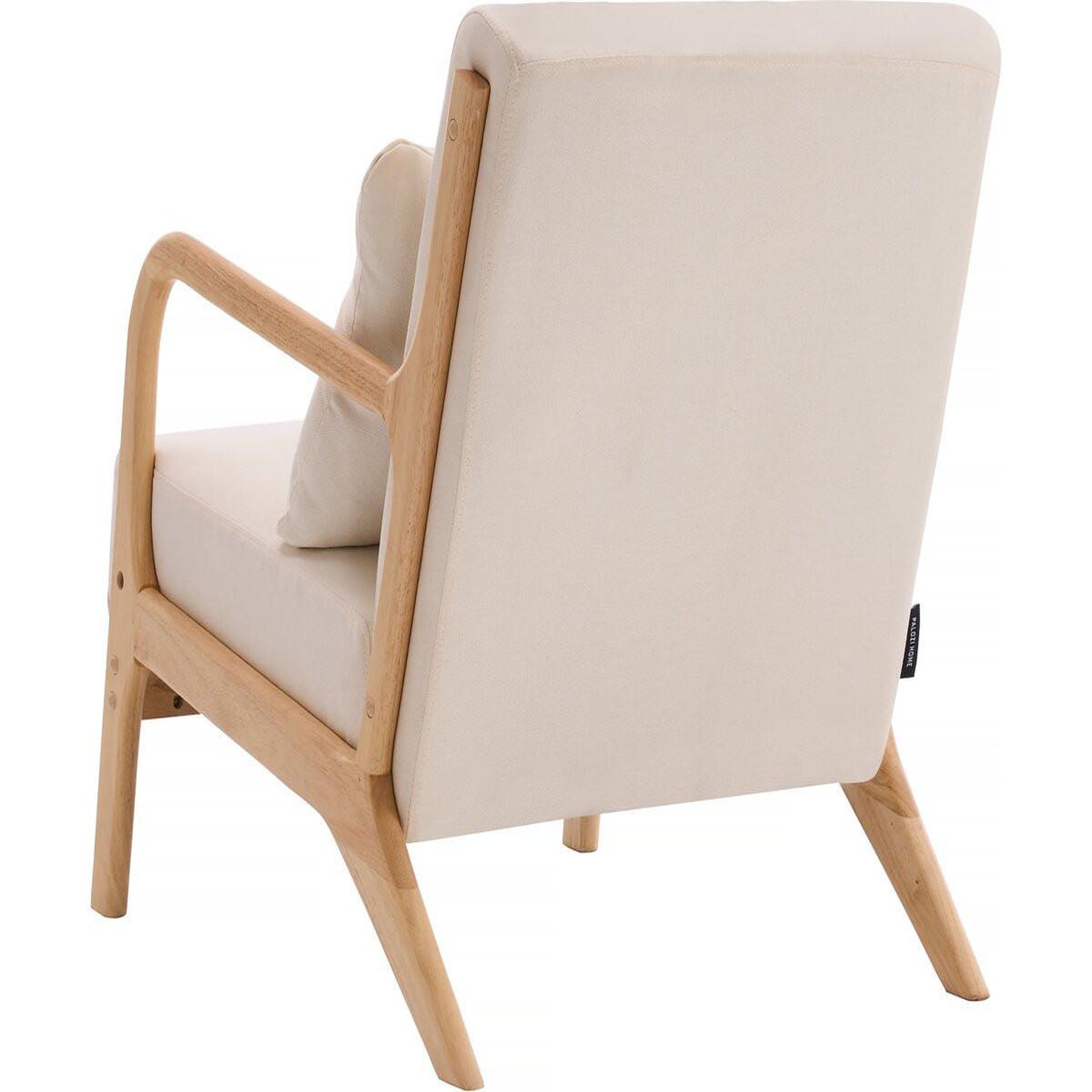 Voir la diapositive 4 : Habitat et Jardin Fauteuil  Clinton  en bois style scandinave - Lin - Beige