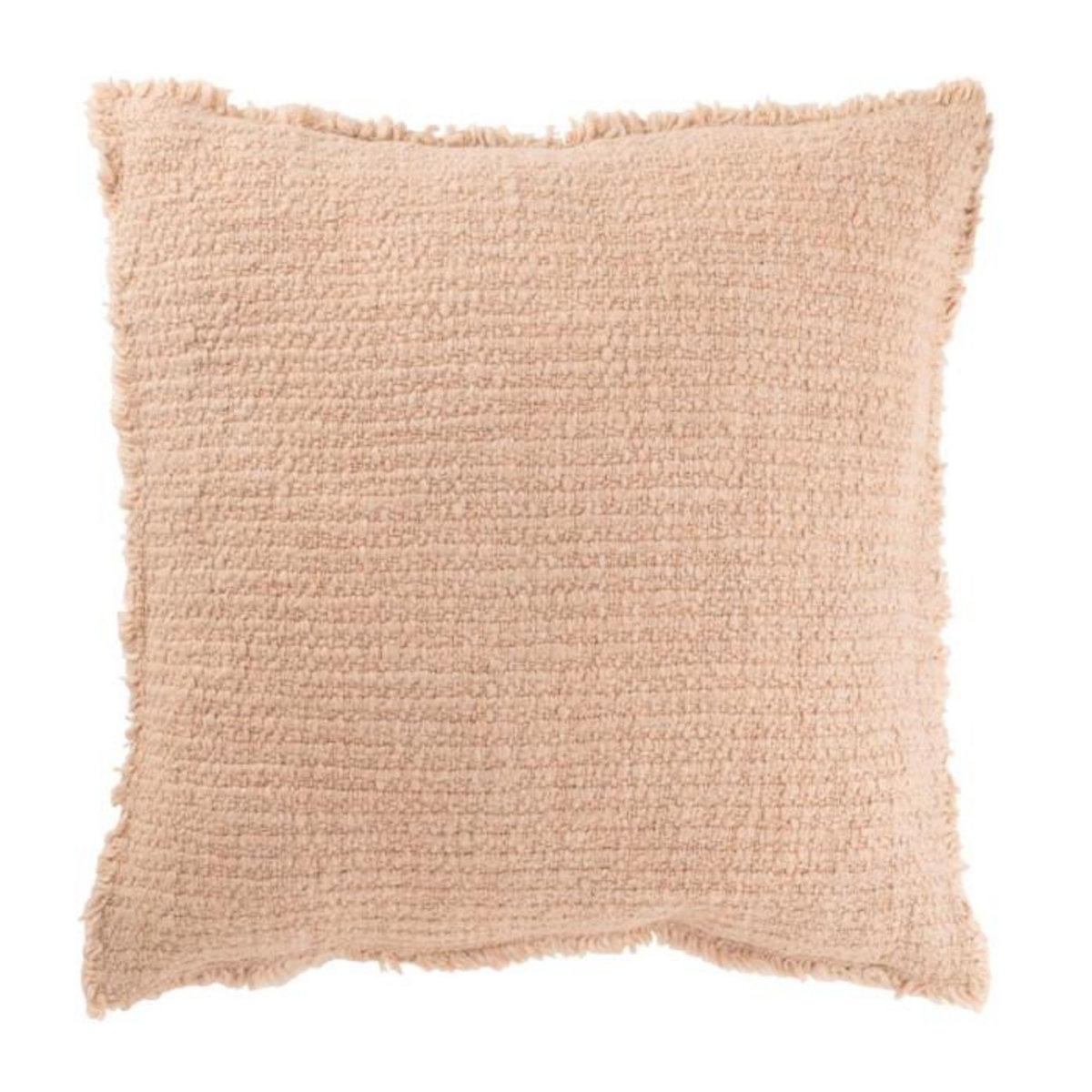Paris Prix Coussin Déco  Effiloché  50x50cm Beige