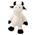 Paris Prix Peluche pour Enfant  Vache  35cm Écru & Noir