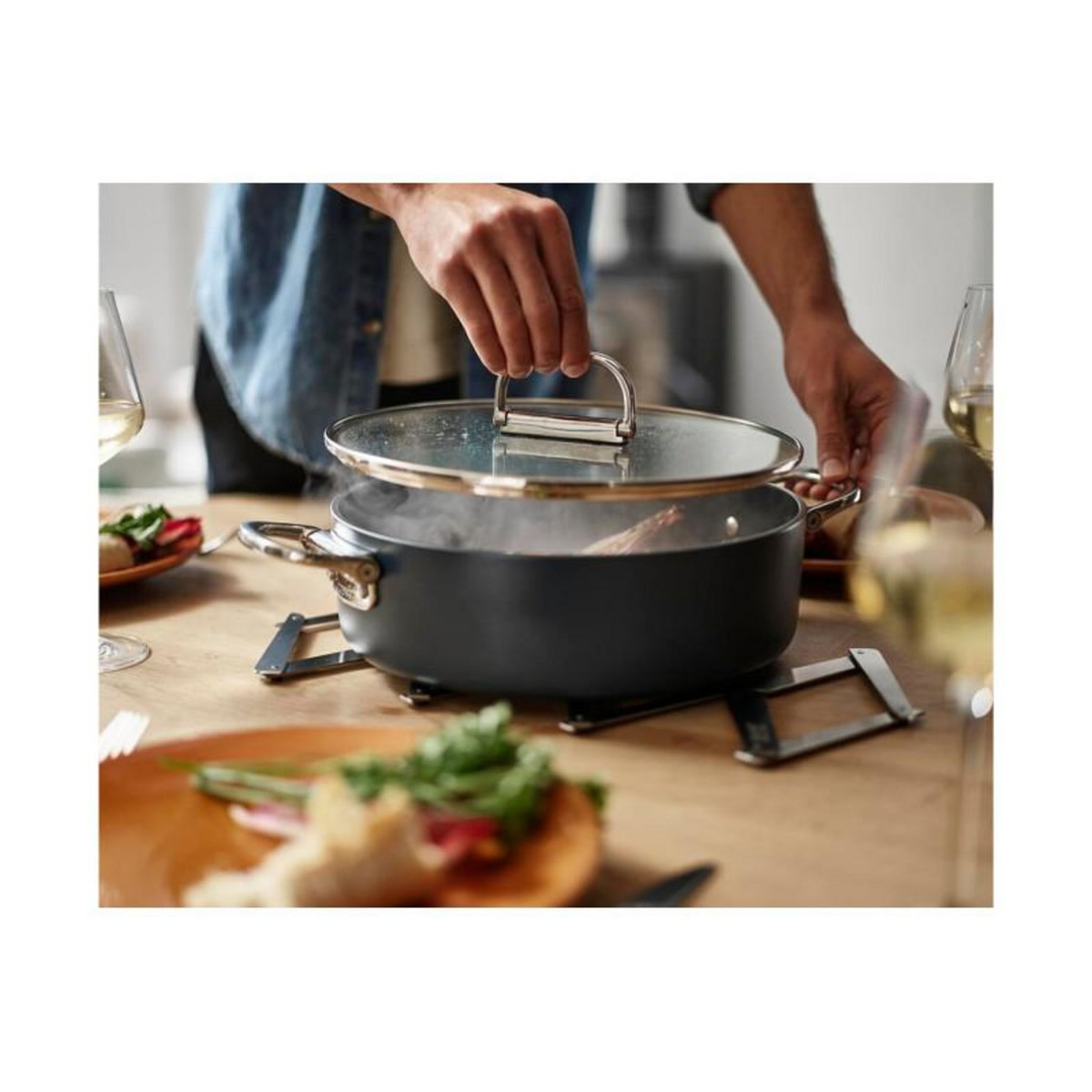 Joseph Joseph Accessoire de cuisine Joseph Joseph Space Dessous de plat extensible en acier inoxydable