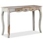 Voir la diapositive 2 : VIDAXL Table console et 3 tiroirs Bois massif 110x40x76 cm